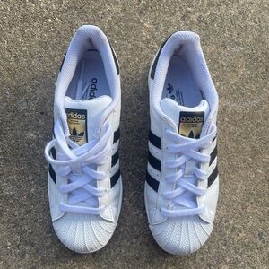 Adidas superstar OG White Sneakers with Black Stripes